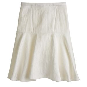 J. Crew Collection Ivory Raffia Shells Skirt 2